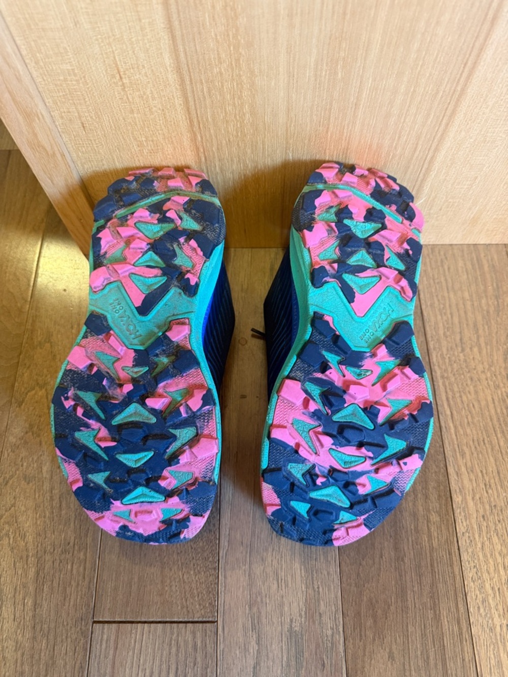 HOKA Torrent 2 Trail Running Shoes in Navy with Teal Accents - Picture 2 of 4